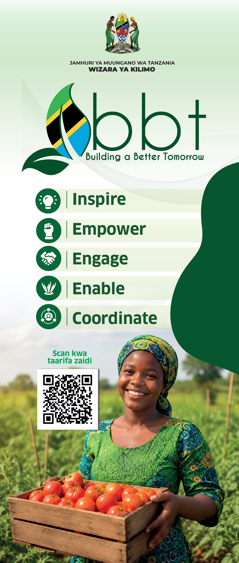Jalada la Bango: Inspire · Empower · Engage · Enable · Coordinate