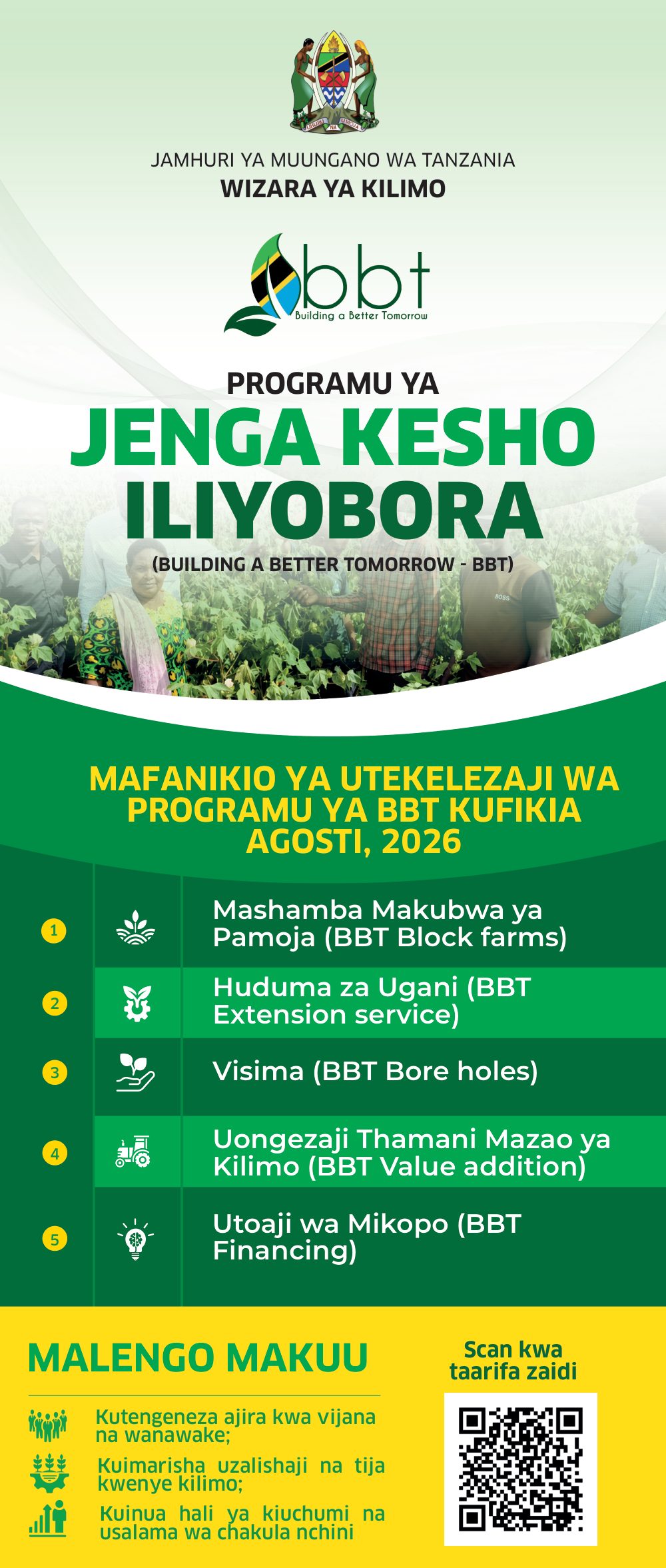 Jalada la Bango: Mafanikio ya Utekelezaji wa BBT kufikia Agosti 2026